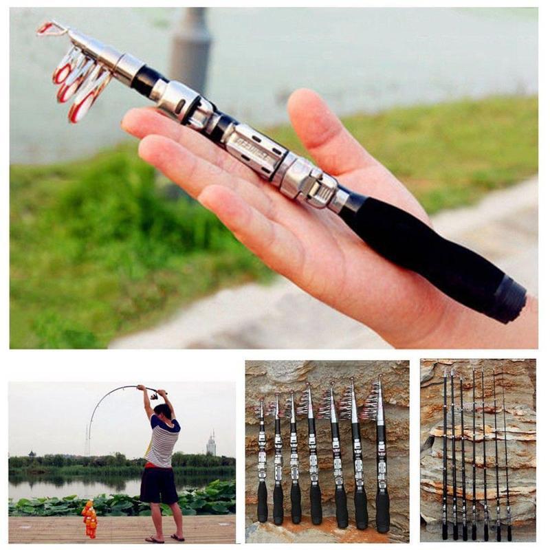Fishing Kit Compact - قصبة صيد تلسكوبية صغيرة فائقة الصلابة