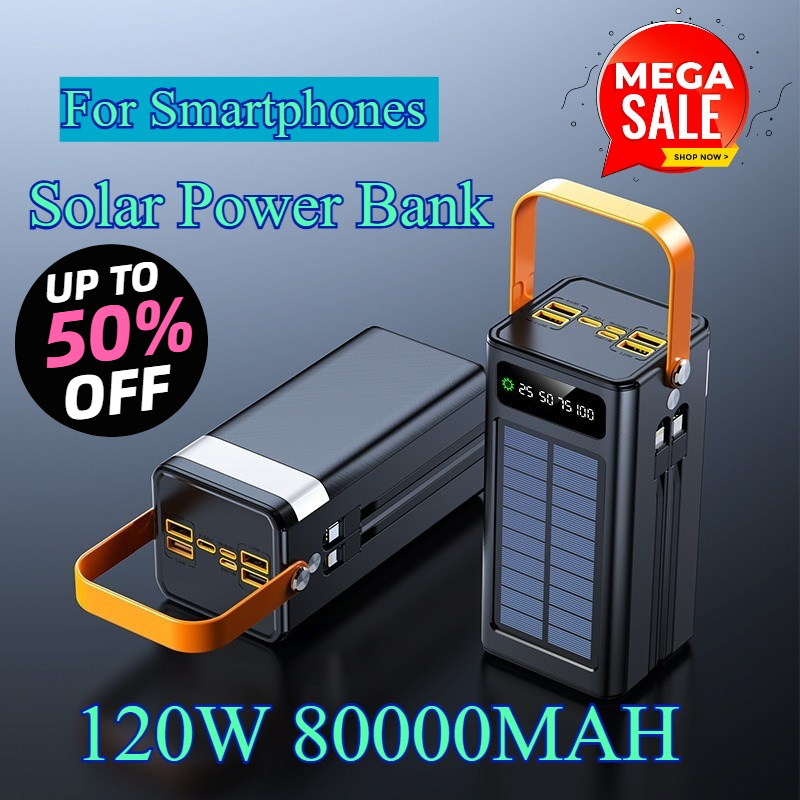 بنك طاقة شمسي بسعة 80000 مللي  - مراجعة Solar Emergency Charger وسعره