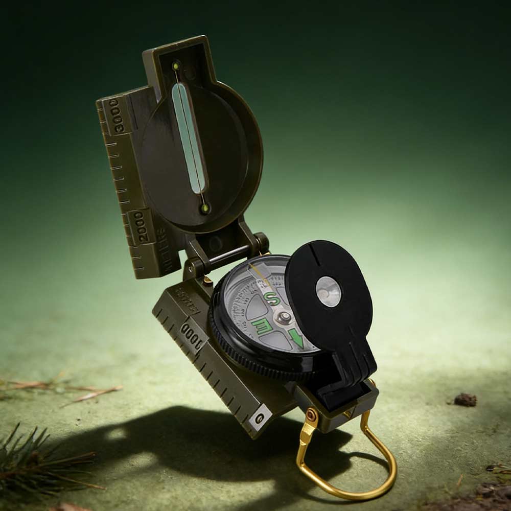 بوصلة احترافية مقاومة للماء، ه - مراجعة Compass Lensatic وسعره
