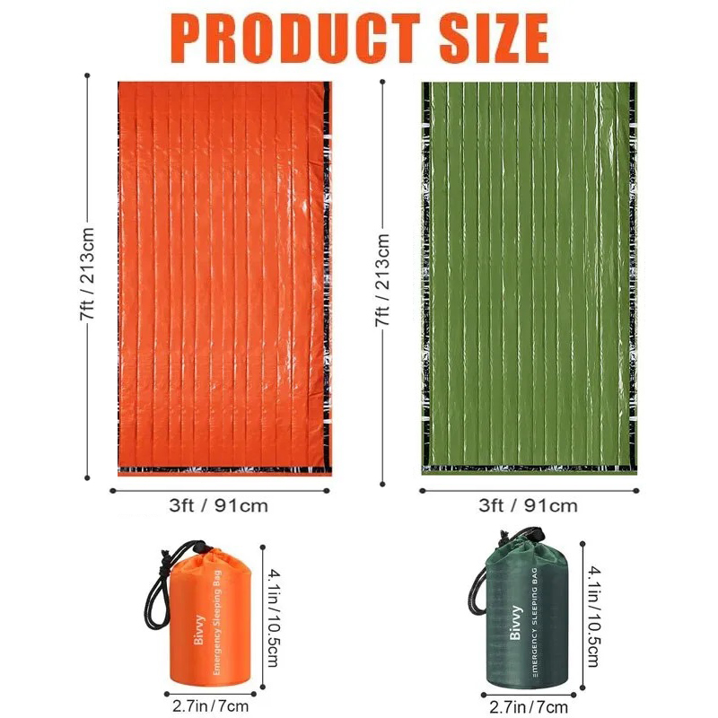كيس نوم حراري خفيف الوزن مقاوم - مراجعة Bivy Bag Emergency وسعره