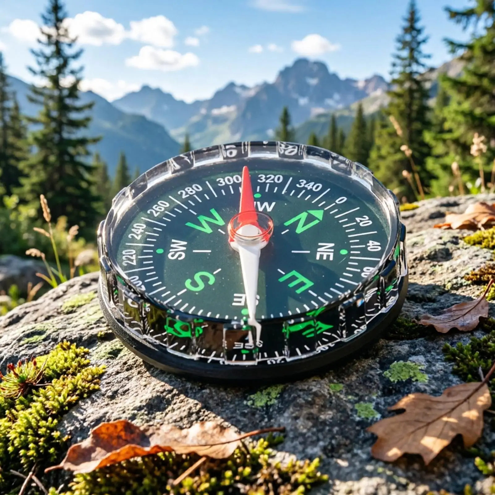 بوصلة جيب مغناطيسية محمولة صغي - مراجعة Compass Lensatic وسعره