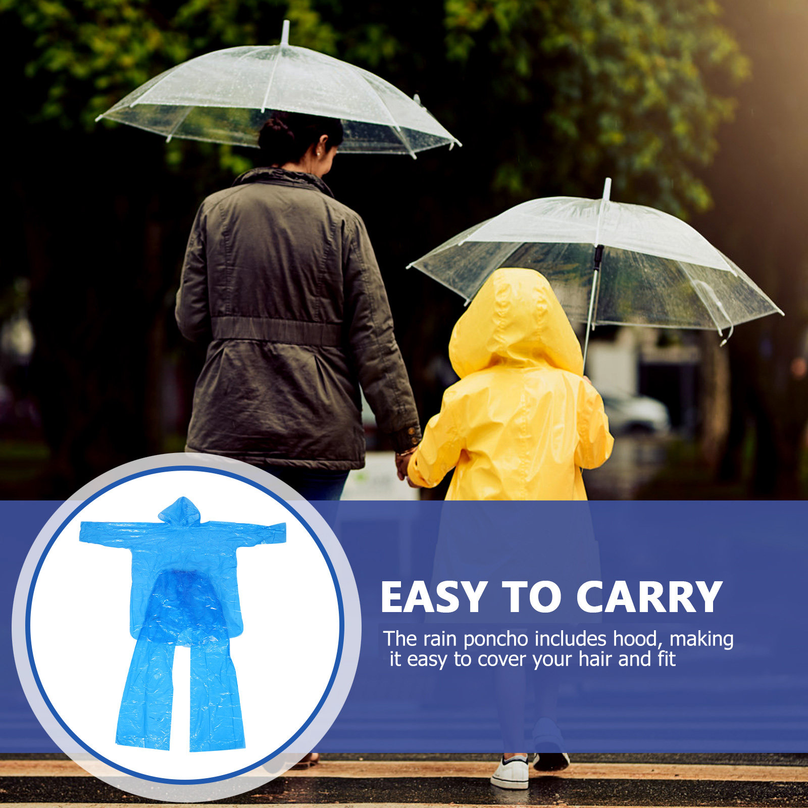 طقم معطف واقٍ من المطر للطوارئ - مراجعة Emergency Poncho Rain وسعره
