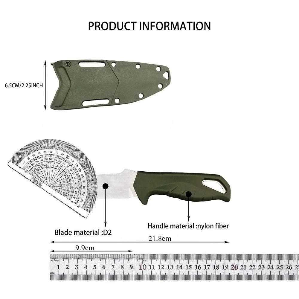 18040 سكاكين جيب بشفرة مسننة/  - مراجعة Bushcraft Knife Fixed وسعره
