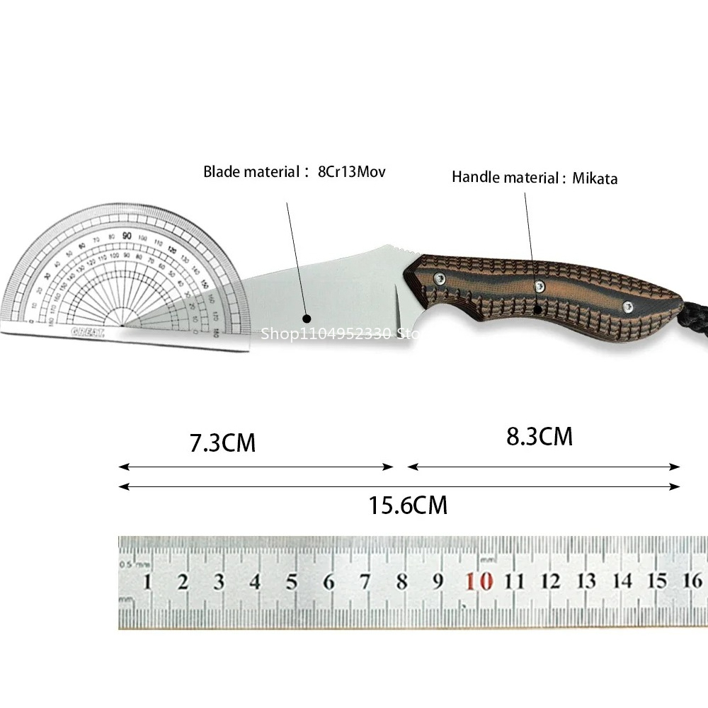 2388 سكاكين متعددة الاستخدامات - مراجعة Bushcraft Knife Fixed وسعره